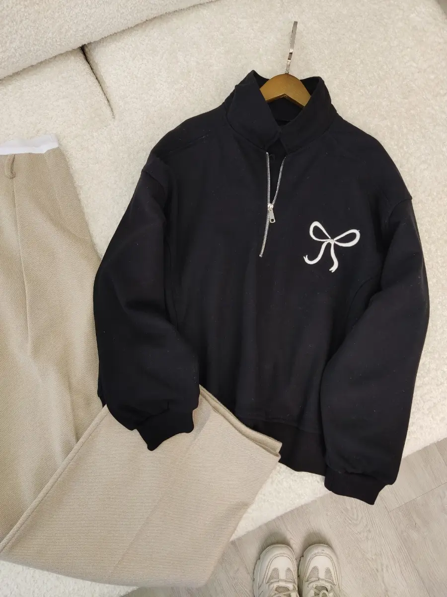 بلوز نیم زیپ آزاده